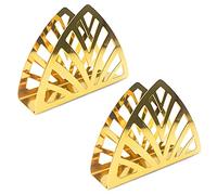 Servilletero, 2 Unidades Simplicidad Acero Inoxidable Triángulo, Servilletas erigidas, Para La Decoración De Cocina, Encimeras De La Cocina, Mesas De Comedor, Oro