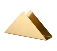 Servilletero, 6.6 X 1.8 X 3.4 pulgadas Porta pañuelos acero inoxidable Toalla de papel triangular Soporte fijo Organizador Dispensador estante para mesas cena cocina