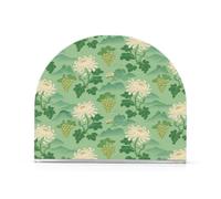 Servilletero acrílico dorado de flores de estilo chino con crisantemo verde salvia para mesa, servilleteros independientes de cocina para mesas, decoración del hogar para cóctel de granja