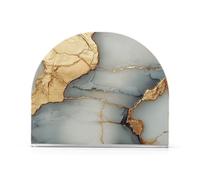 Servilletero acrílico para servilletas 1 paquete con capacidad para 50-60 servilletas de una sola pieza, para encimera y mesa de café, uso durante todo el año, mármol beige y gris