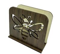 Servilletero artístico de madera con delicado entramado, soporte para de cocina, para encimera de cocina, servilletero tradicional