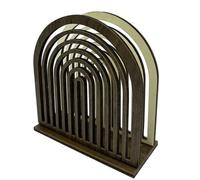 Servilletero artístico de madera con delicado entramado, soporte para de cocina, para encimera de cocina, servilletero tradicional