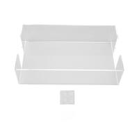 Servilletero Bandeja Soporte de Almacenamiento acrílico Transparente Moderno 9,5x5,5x2,5 Pulgadas dispensador de servilletas de Gran Capacidad para Fiesta Cocina