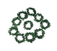 Servilletero con forma de ratán, servilleteros de hoja de eucalipto, para Navidad, Acción de Gracias, picnic, fiesta, hotel, decoración (10 unidades)