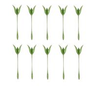 Servilletero con Tallo De Flor, 10/20/30 Paquetes De Servilleteros De Rosas, Herramienta De Anillo De Servilletas De Flores De Origami For Plegado De Rosas, Decoración Creativa De Mesa(10PCS)