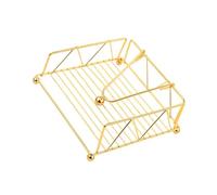 Servilletero cuadrado de hierro para encimera de cocina, servilletas de papel modernas, diseño resistente, organizador de cocina moderno