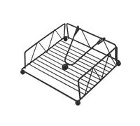 Servilletero cuadrado de hierro para encimera de cocina, servilletas de papel modernas, diseño resistente, organizador de cocina moderno