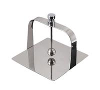Servilletero de acero inoxidable, organizador de mesa, suave, para restaurantes occidentales, cuadrado, plateado