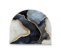 Servilletero de acrílico, 1 paquete con capacidad para 50-60 servilletas, moldeado de una sola pieza, se adapta a servilletas de cena/cóctel, uso doméstico y cocina, resistente y duradero, mármol