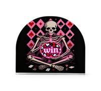 Servilletero de acrílico moderno con diseño de bola de esqueleto de póquer para cóctel de granja, soporte independiente para decoración de mesa, hogar, cóctel de granja, 1 paquete