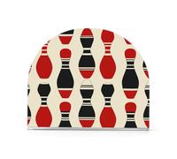 Servilletero de acrílico rojo y negro para exteriores, dispensador de servilletas independiente para cóctel, decoración moderna del hogar para mesa, cocina