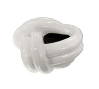 Servilletero De Cerámica con Forma De Nudo Divertido For Encimera De Baño Y Hogar(Milky White)