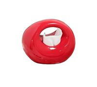 Servilletero de cerámica forma única, adecuado for hoteles, dormitorios y cocinas Portapañuelos de papel(Red)