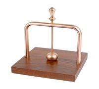 Servilletero de cóctel - Servilletas de madera con peso, organizador de servilletas clásicas | Soporte de papel con brazo metálico para cocinas y oficinas de comedor
