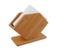 Servilletero de madera | Cortijo rústico Napkins Holder para mesas, único soporte para caja de pañuelos cosméticos con diseño geométrico para el vertical