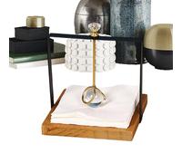 Servilletero de madera - Vertical de madera maciza, organizador decorativo, dispensador de servilletas, dispensadores de papel para baño, mesa, granja, comedor, encimera, centro de mesa, restaurante