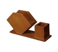 Servilletero de madera y dispensador de palillos de dientes, organizador de encimera de 9.0 x 2.9 x 5.3 pulgadas para mesa de comedor de cocina
