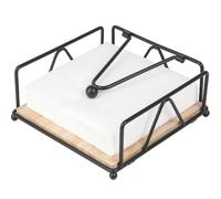 Servilletero de metal negro, dispensador de servilletas, soporte para servilletas, soporte para servilletas de papel, resistente al agua y a la corrosión, dispensador de pañuelos para cocinas