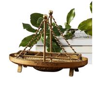 Servilletero de papel, bandeja dispensadora en forma de, 6.69 x 3.15 x 5.1 pulgadas, ahorro de espacio, diseño de fácil acceso, acabado de aspecto de madera, 1 pieza, para cocina, bar