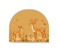 Servilletero de tela acrílica naranja de ciervo Sika de dibujos animados para baño, restaurante, servilletero independiente para mesa, decoración del hogar, baño, restaurante, paquete de 2