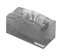 Servilletero Dispensador de papel higiénico escritorio con tapa para Cocina(Black)