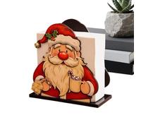 Servilletero Navideño Adorable Soporte Organizador De Escritorio De Madera | Servilletero Adorable Para Baño Casa Hotel Oficina Hospital Colegio Cocina Fregadero Encimera Hogar