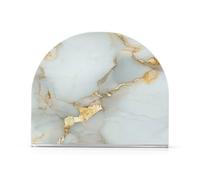 Servilletero para mesa, 1 paquete con capacidad para 50-60 servilletas de diseño moderno que ahorra espacio, apto para encimera y mesa de café, resistente y duradero, mármol blanco y blanco