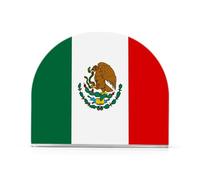 Servilletero para mesa, 1 paquete con capacidad para 50-60 servilletas, estampado de doble cara, se adapta a servilletas de cena/cóctel, baño y mesita de noche, fácil de limpiar, bandera de México