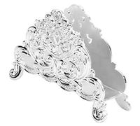 Servilletero para mesa, dispensador de servilletas de mesa, bandeja de almacenamiento de toallas de mano, carrito moderno para baño, cocina, comedor, restaurante (Plata)