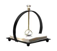 Servilletero para servilletas de papel, servilletero de papel, servilletero para mesa, servilletero bola de cristal, soporte para pañuelos de metal ligero de lujo