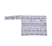 Servilletero sanitario reutilizable de PUL con capacidad para 8-10 almohadillas, diseño de correa de mano, monedero de maquillaje multiusos, organizador para mujeres y niñas, EF113