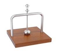 Servilletero - Servilletero de papel | Despencer plano de madera | Pisapapeles de bola central de metal, para cocina, cóctel, comedor, encimera | Elegante plano con brazo pesado para Pa