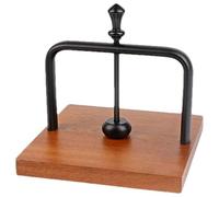 Servilletero - Servilletero de papel | Despencer plano de madera | Pisapapeles de bola central de metal, para cocina, cóctel, comedor, encimera | Elegante plano con brazo pesado para Pa