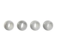 SERVILLETERO SET 4 MARMOL 4,8X4,8X3,3 BLANCO