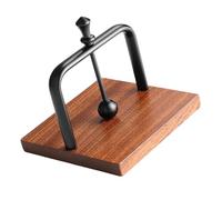 Servilletero vertical de metal y madera para el hogar, cocina, encimera, diseño compacto, base sólida, uso en interiores y exteriores, vacaciones, recién casados, hogar