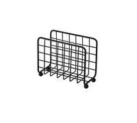 Servilletero vertical negro industrial de metal de 14x7x12 cm - LOLAhome