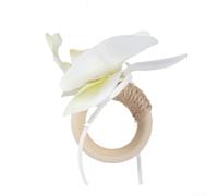 Servilleteros de madera con temática de orquídeas diseñados con principios nórdicos para mesas de boda y mesas de hospitalidad (A)