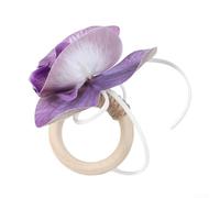 Servilleteros de madera con temática de orquídeas diseñados con principios nórdicos para mesas de boda y mesas de hospitalidad (C)