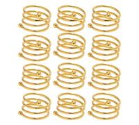 Servilleteros de metal para bodas y fiestas, 12 soportes elegantes hechos a mano para mesa, cenas diarias y celebraciones festivas