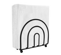 Servilleteros, Servilletero de Mesa, Servilletero de Metal, Color Negro Mate, para Restaurantes, Cafeterías, Cocinas, Hoteles, Decoraciones de Mesa (14 X 13,7 X 5,5 cm)