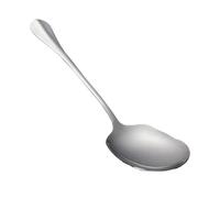 Serving Spoons for Buffet, Extra Large Rice Spoons, Metal Serving Spoon, Ergonomic Kitchen Flatware for Cooking, Baking and Basting