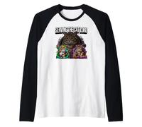 Serving The Cat Lord Funny Feline Royal Master Design Camiseta Manga Raglan