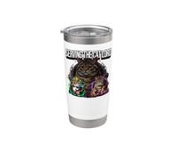 Serving The Cat Lord Funny Feline Royal Master Design Vaso térmico de acero inoxidable de doble pared