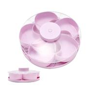 Serving Trays For Party - Rotating Fruit And Snack Tray With Lid | Divided Compartment Serving Plate | Rotating Appetizer Container For Home Apartment Dining Room Living Room Picnic Garden BBQ Camping