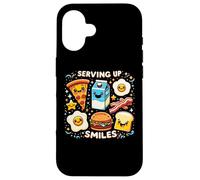 Serving up Smiles - Cheerful Lunch Lady Carcasa para iPhone 16