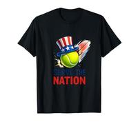 Servir a la Nación Arte Patriótico del Tenis Camiseta