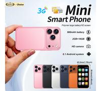 SERVO 18SE MINI Teléfono Inteligente Android Mini 3G WCDMA 2GB RAM 16GB ROM Wi-Fi Hotspot GPS Pantalla Táctil de 3.0" Teléfonos Inteligentes Pequeños 2 SIM en Espera blue N 16GB TF card