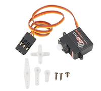Servo Digital 2G para 1/24 RC Coche, Juego de Servos con Brazo y Tornillo, 180°±10°(500-2500μs), 0.30kgf·cm, 0.07s/60° a 4.2V, para ala Fija/Helicóptero/Avión