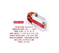 Servo Digital Sin Núcleo A08 V6.0 A08H de Rango Completo, Servo de Engranajes Metálicos de Alto Torque para Aviones RC de Ala Fija