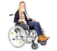 Servoprax M1 945 - Silla de rueda autopropulsada, color negro y blanco